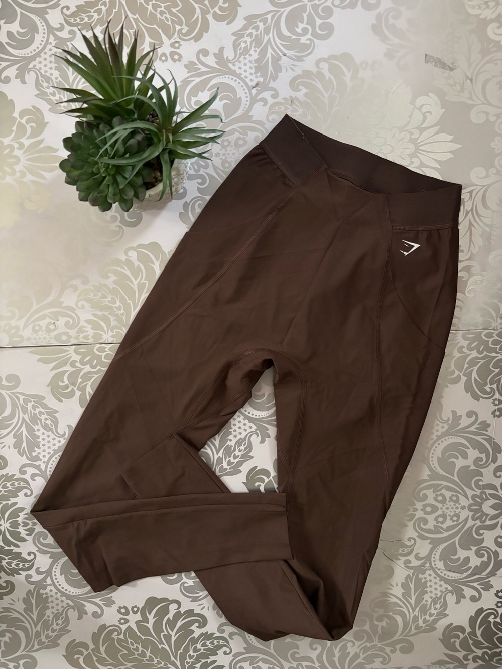 Gymshark Brown High-Rise Workout Leggings